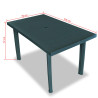7-cz. zestaw mebli ogrodowych, plastikowy, zielony