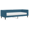 Sofa z materacem do spania, niebieska, 80x200 cm, aksamit