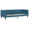 Sofa z materacem do spania, niebieska, 80x200 cm, aksamit