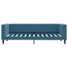 Sofa z materacem do spania, niebieska, 80x200 cm, aksamit