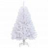 Sztuczna choinka z 150 diodami LED Biały 120 cm PVC i Metal