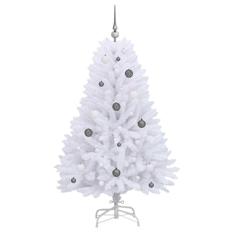 Sztuczna choinka Biały 80 x 80 x 150 cm PVC i Metal