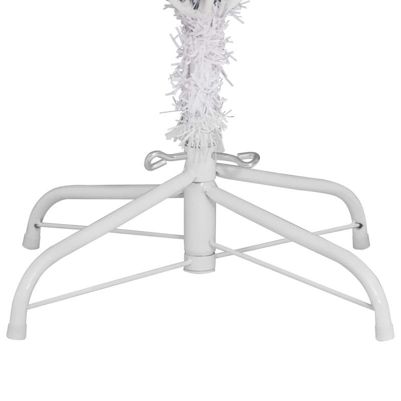 Sztuczna choinka Biały 106 x 106 x 210 cm PVC i Metal