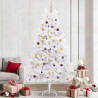 Sztuczna choinka Biały 120 x 120 x 240 cm PVC i Metal