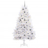 Sztuczna choinka Biały 106 x 106 x 210 cm PVC i Metal