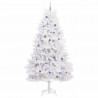 Sztuczna choinka Biały 138 x 138 x 300 cm PVC i Metal