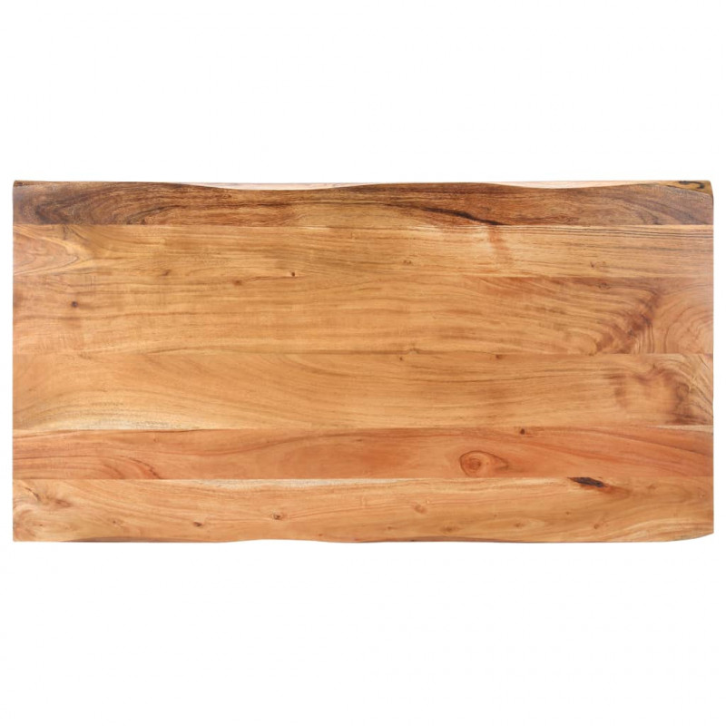 Stolik kawowy o naturalnych krawędziach, 115x60x40 cm, akacja