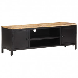 Szafka pod telewizor, 120x30x40 cm, surowe drewno mango