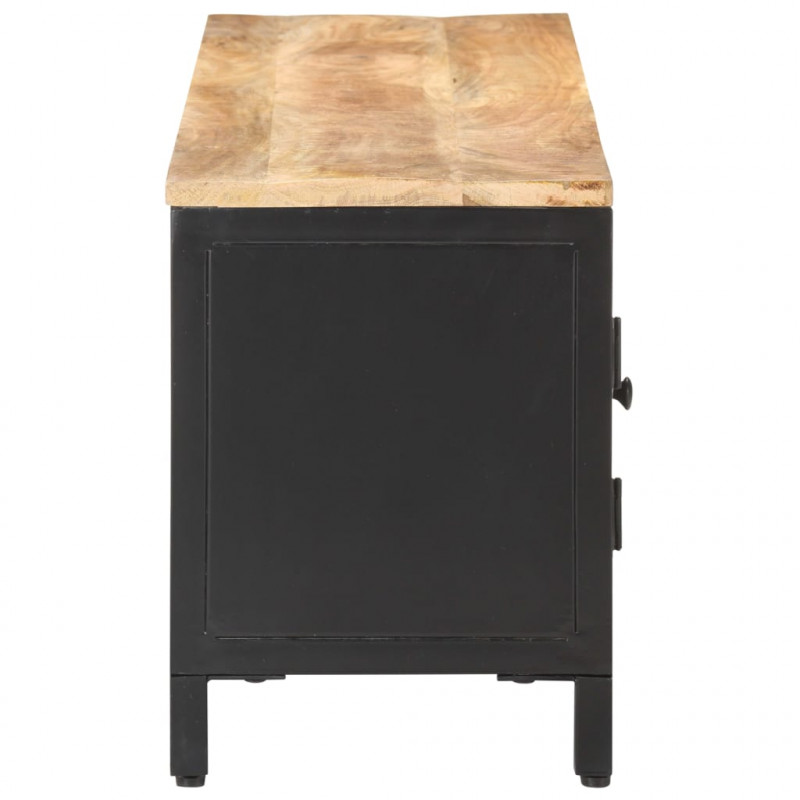 Szafka pod telewizor, 120x30x40 cm, surowe drewno mango