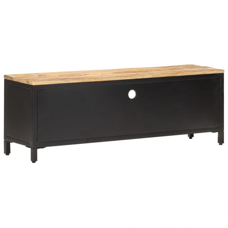 Szafka pod telewizor, 120x30x40 cm, surowe drewno mango