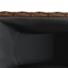 Donice ogrodowe z kółkami, 2 szt., brązowe, 107x32x38 cm