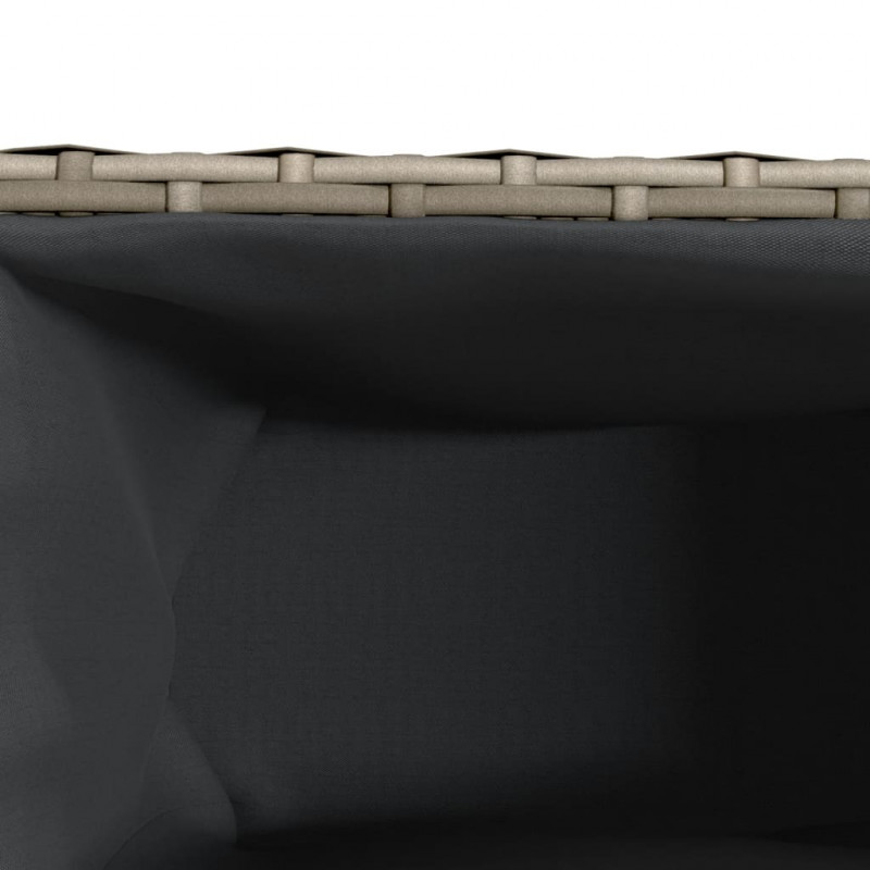 Donice ogrodowe z kółkami, 2 szt., szare, 107x32x38 cm