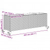 Donice ogrodowe z kółkami, 2 szt., szare, 107x32x38 cm