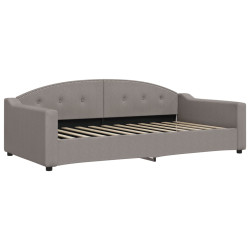 Sofa rozsuwana z szufladami, taupe, 100x200 cm, tkanina