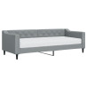 Sofa z materacem do spania, jasnoszara, 80x200 cm, tkanina