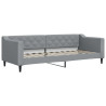 Sofa z materacem do spania, jasnoszara, 80x200 cm, tkanina