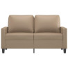 2-osobowa sofa, kolor cappuccino, 120 cm, sztuczna skóra