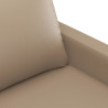 2-osobowa sofa, kolor cappuccino, 120 cm, sztuczna skóra