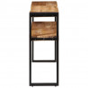 Stolik konsolowy, 150 x 30 x 75 cm, surowe drewno mango