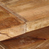 Stolik konsolowy, 150 x 30 x 75 cm, surowe drewno mango