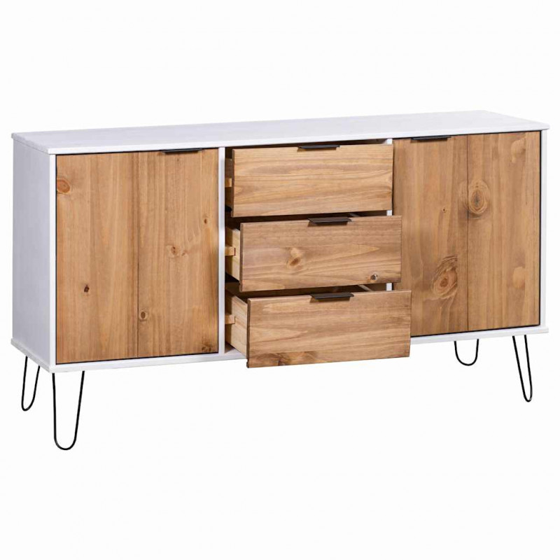 Bufet New York 130,6 x 43 x 73,6 cm Lite drewno sosnowe