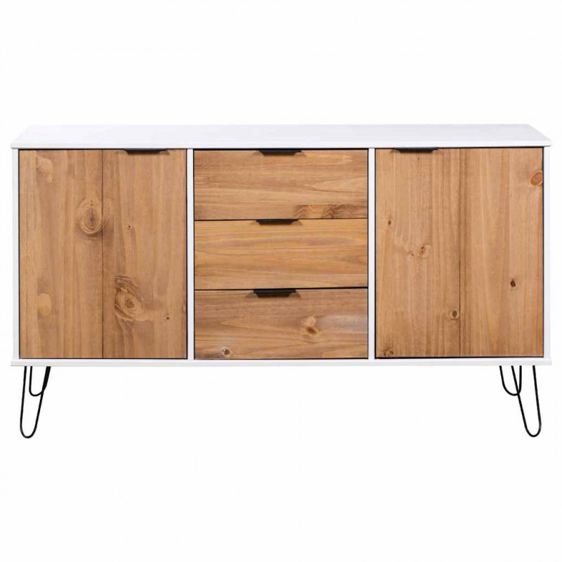 Bufet New York 130,6 x 43 x 73,6 cm Lite drewno sosnowe