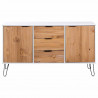 Bufet New York 130,6 x 43 x 73,6 cm Lite drewno sosnowe