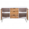 Bufet New York 130,6 x 43 x 73,6 cm Lite drewno sosnowe