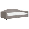 Sofa z materacem do spania, kolor taupe, 100x200 cm, tkanina