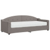 Sofa z materacem do spania, kolor taupe, 80x200 cm, tkanina