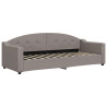 Sofa z materacem do spania, kolor taupe, 80x200 cm, tkanina