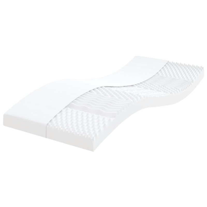 Sofa rozsuwana z materacami, czarna, 90x200 cm, tkanina