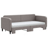 Sofa rozsuwana z materacami, kolor taupe, 80x200 cm, tkanina