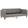Sofa rozsuwana z materacami, kolor taupe, 80x200 cm, tkanina