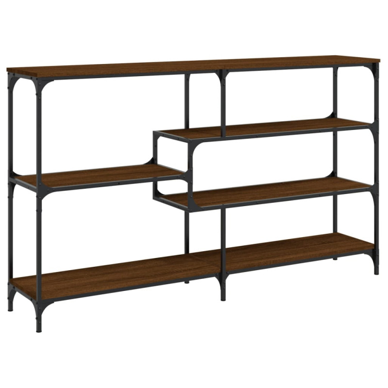 Stolik konsolowy, brązowy dąb, 160x32x95 cm