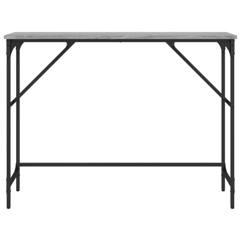 Stolik konsolowy, szary dąb sonoma, 100x32x75 cm