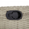 5-cz. zestaw mebli ogrodowych z poduszkami, jasnoszary