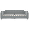 Sofa z materacem do spania, jasnoszara, 90x200 cm, tkanina