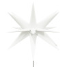 Ozdoby świetlne LED z prętami, składane, 3 szt., białe, 57 cm