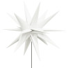 Ozdoby świetlne LED z prętami, składane, 3 szt., białe, 57 cm