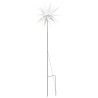 Ozdoby świetlne LED z prętami, składane, 3 szt., białe, 57 cm