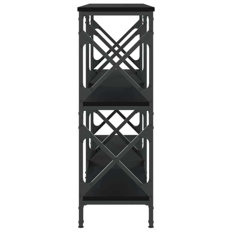 Stolik konsolowy, czarny, 200x28x80,5 cm