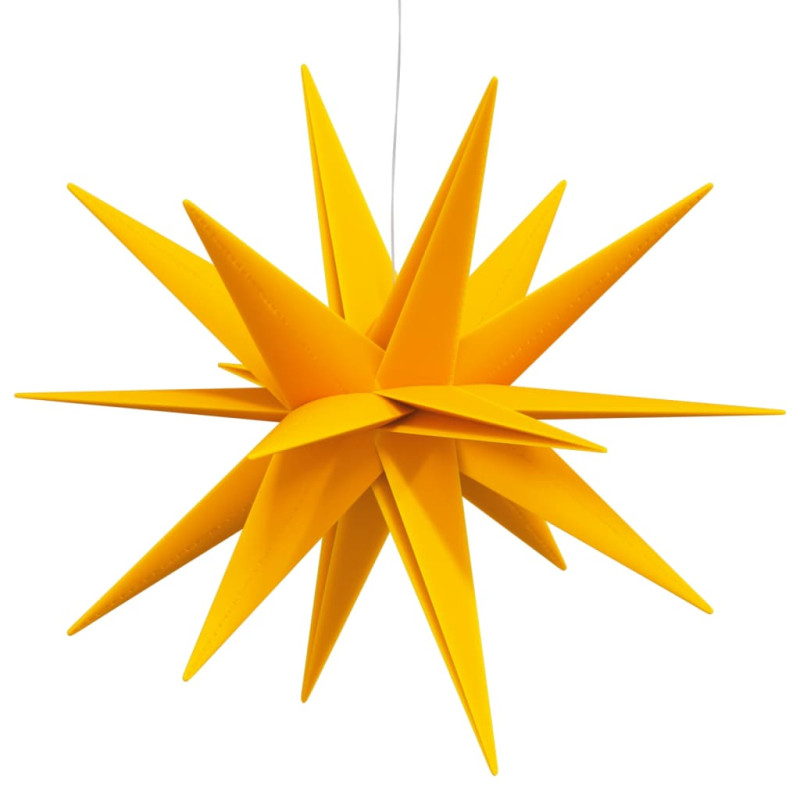 Ozdoba świetlna z LED, składana, żółta, 57 cm