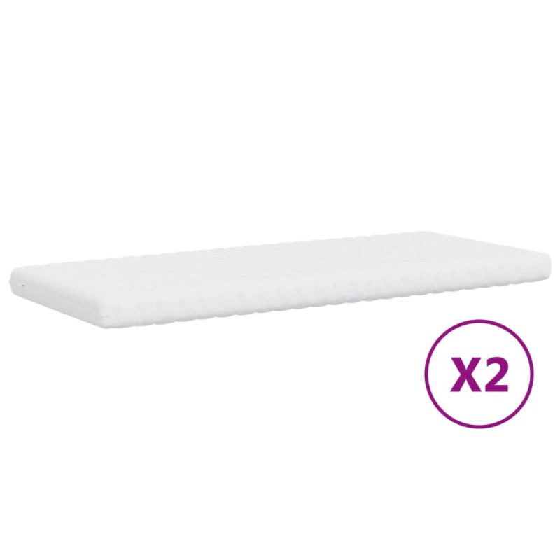 Leżanka rozsuwana z materacami, czarna, 80x200 cm, tkanina