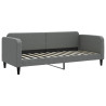 Sofa rozsuwana z szufladami, ciemnoszara, 80x200 cm, tkanina