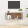 Wisząca szafka telewizyjna, szarość betonu, 100x34,5x40 cm
