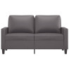 2-osobowa sofa, szary, 120 cm, sztuczna skóra