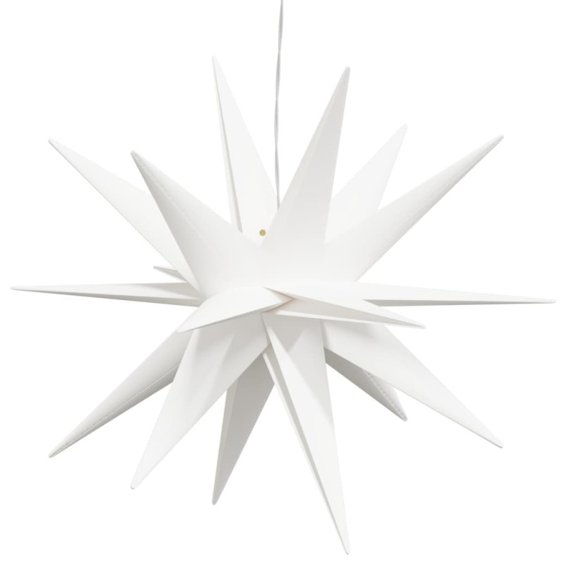 Ozdoby świetlne z LED, 3 szt., składane, białe, 43 cm
