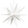 Ozdoby świetlne z LED, 3 szt., składane, białe, 43 cm