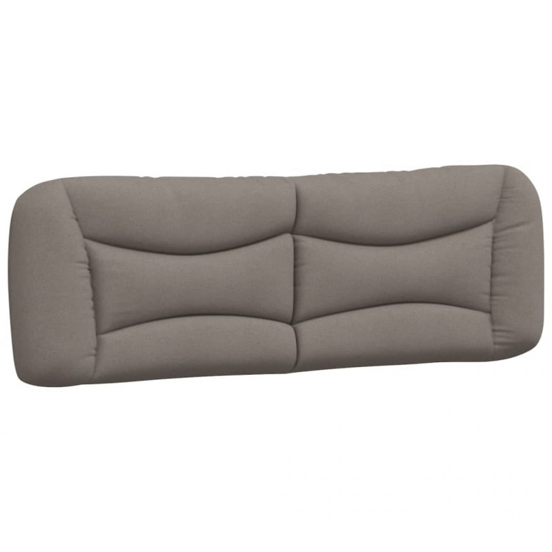 Rama łóżka z LED bez materaca Hvar Taupe 160x200 cm Tkanina